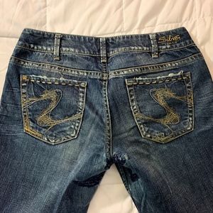 Ladies Silver Jeans."Julia" size 32